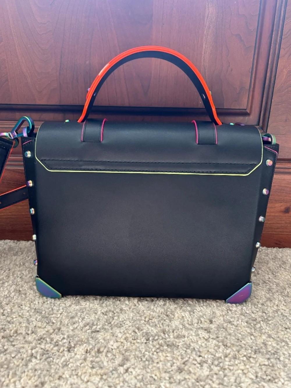 Michael Kors Manhattan Satchel Neon Bag